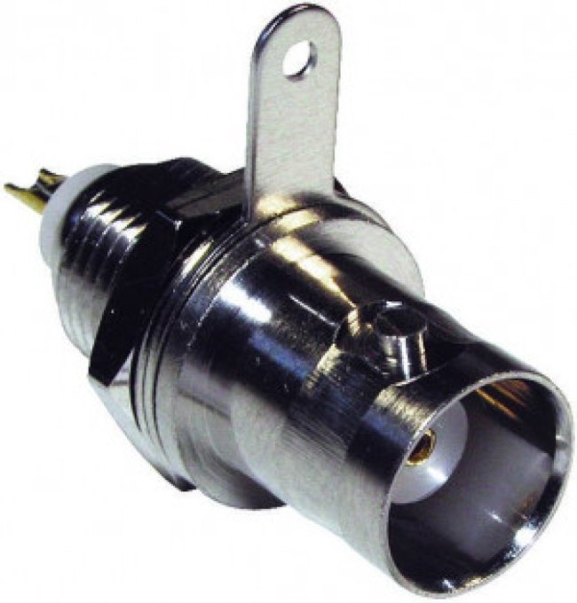 112426, RF Connectors / Coaxial Connectors BNC BULKHEAD RECPT 50 OHM 6.5PNL/THK