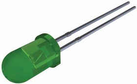 SSL-LX5093GT, Светодиод, Зеленый, Сквозное Отверстие, T-1 3/4 (5mm), 20 мА, 2.2 В, 565 нм