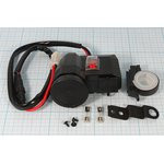 Гнездо прикуривателя и USB, с выключателем и крепежом на руль, с защитными крышками, № 14395 гн пит