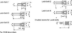 434773, TMC Series Female Screw Lock For Use With D-Sub Connector