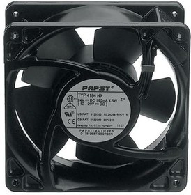 4184NX, DC Fans Tubeaxial Fan, 119x119x38mm, 24VDC, 105.9CFM, 4.5W, 49dBA, 3200RPM, Ball Bearing