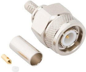 031-6821, Conn TNC 0Hz to 6GHz 50Ohm Crimp ST Cable Mount PL Gold Bag