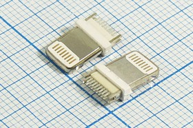 Штекер телефонный16P8C2C, на кабель, LN-M[iPhone,iPAD]; №12656 штек телеф16P8C2C\\каб\ \LN-M[iPhone,iPAD]