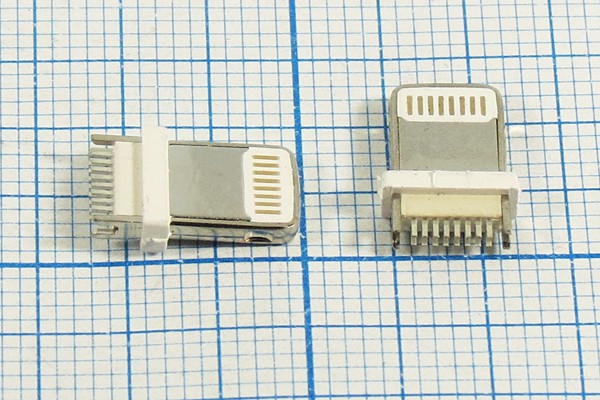 Штекер телефонный16P8C2C, на кабель, LN-M[iPhone,iPAD]; №12656 штек телеф16P8C2C\\каб\ \LN-M[iPhone,iPAD]