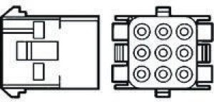 926647-3, Universal MATE-N-LOK Female Connector Housing, 6.35mm Pitch, 15 Way, 3 Row 926647-3, Universal MATE-N-LOK Female Connector Housing, 6.35mm Pitch, 15 Way, 3 Row