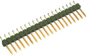 826629-7, Pin Header, Плата - к - плате, 2.54 мм, 1 ряд(-ов), 7 контакт(-ов), Сквозное Отверстие