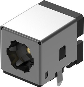 DCJ250-20-B-K1-A, Разъем Питания DC, Гнездо, 8 А, 2.5 мм, Монтаж на Печатную Плату, Сквозное Отверст