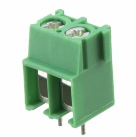PCB terminal, 2 pole, pitch 5 mm, AWG 20-10, 32 A, screw connection, green, 1935776 PCB terminal, 2 pole, pitch 5 mm, AWG 20-10, 32 A, screw connection, green, 1935776