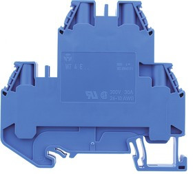 58.504.7055.6, WT 4 E Series Blue Multi Level Terminal Block, Double-Level, Screw Termination, ATEX