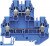58.504.7055.6, WT 4 E Series Blue Multi Level Terminal Block, Double-Level, Screw Termination, ATEX