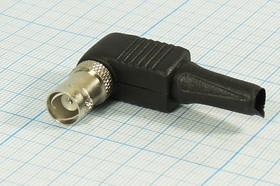 Высокочастотный угловой разъём BNC с креплением под винт; №361 гн BNC\4-6мм\\винт\угл пл хвост