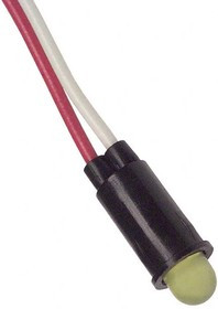 5100H7, PANEL MOUNT INDICATOR, LED, 6.35MM, YELLOW, 2.1V 5100H7, PANEL MOUNT INDICATOR, LED, 6.35MM, YELLOW, 2.1V