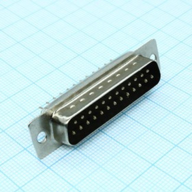 DS1034-25MBNSISS, (DBS-25M), D-Sub, вилка на плату