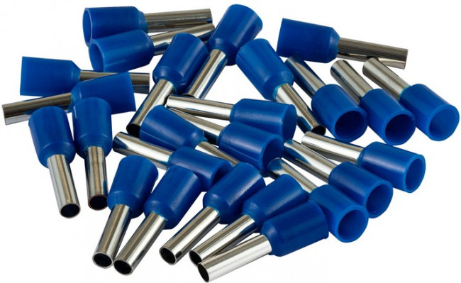 Наконечник-гильза Е2508, 2.5мм2, с изолированным фланцем, 25 шт./уп. 26687 7