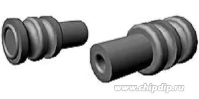 964971-1, Уплотнение провода, Timer Connector System, красный, Oотв 3,6мм