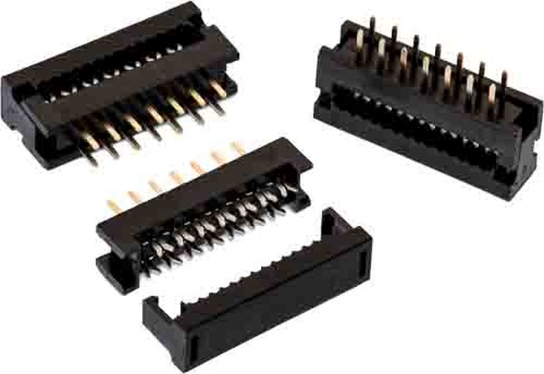 61201422323, 14-Way IDC Connector Plug for Cable Mount, 2-Row