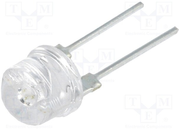 OS5YE387E1U, LED; 8mm; yellow; 140°; Front: convex; 5.7?7.8V; Pitch: 5.16mm OS5YE387E1U, LED; 8mm; yellow; 140°; Front: convex; 5.7?7.8V; Pitch: 5.16mm