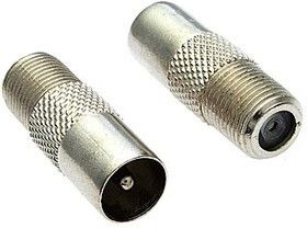 FF-TV-M, Разъем высокочастотный, переходник RF штекер - F гнездо