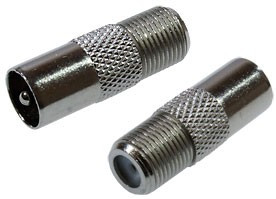 FF-TV-M, Разъем высокочастотный, переходник RF штекер - F гнездо