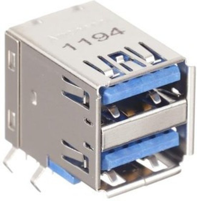 GSB3112311HR, USB Connectors USB3.0, A, RECEPTACLE, RIGHT ANGLE DIP.