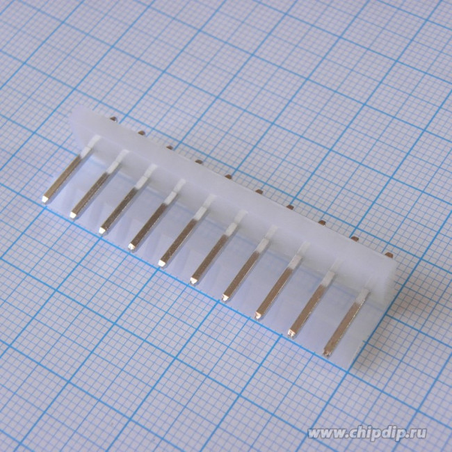MPW-10 (DS1074-10 M), Вилка на плату 5.08мм прямая 10pin