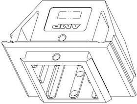 1604077-1, Power to the Board RECEPT HOUSING 2 3 and 4 POLE