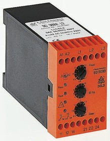 BD9080.12 3AC400V UH=AC230V, Phase, Voltage Monitoring Relay, 3 Phase, DPDT, DIN Rail