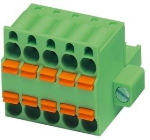 1962590, Pluggable Terminal Blocks 5 Pos 5.08mm pitch Plug 24-12AWG Spring 1962590, Pluggable Terminal Blocks 5 Pos 5.08mm pitch Plug 24-12AWG Spring