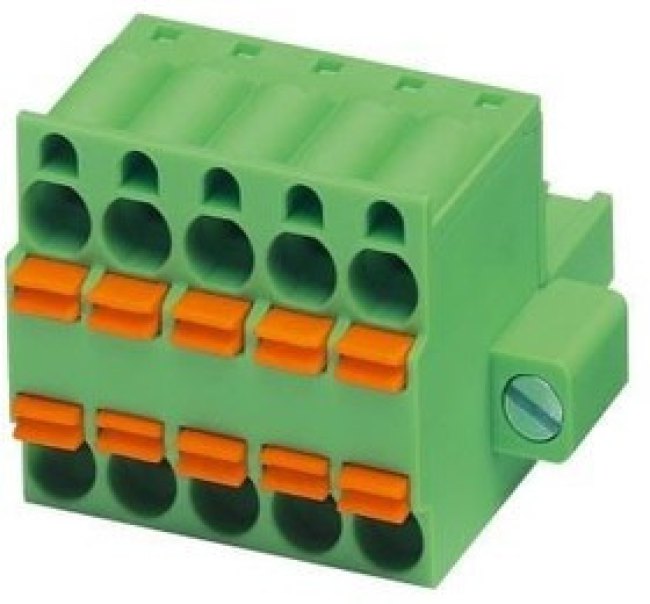 1962590, Pluggable Terminal Blocks 5 Pos 5.08mm pitch Plug 24-12AWG Spring 1962590, Pluggable Terminal Blocks 5 Pos 5.08mm pitch Plug 24-12AWG Spring