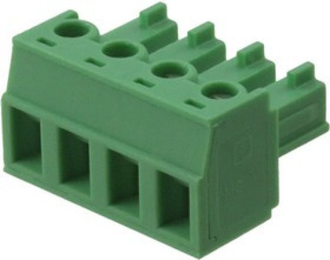 1836095, Pluggable Terminal Blocks 4 Pos 5.08mm pitch Plug 28-16 AWG Screw