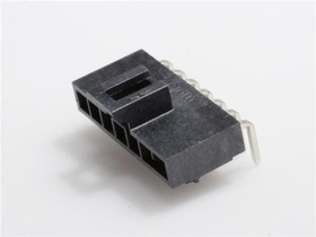 1053131207, Conn Wire to Board HDR 7Power POS 2.5mm Solder RA Side Entry Thru-Hole Nano-Fit Tray 1053131207, Conn Wire to Board HDR 7Power POS 2.5mm Solder RA Side Entry Thru-Hole Nano-Fit Tray