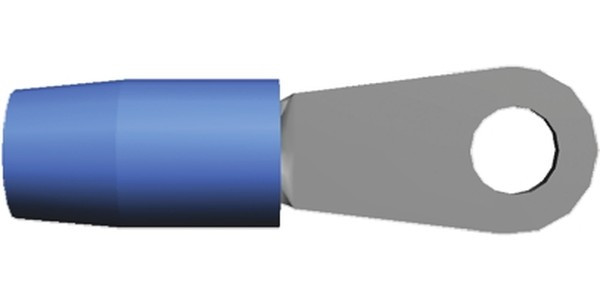 324047, Клемма с кольцевым наконечником, M6, 1/4", 6 AWG, 16.8 мм², Terminyl, Синий