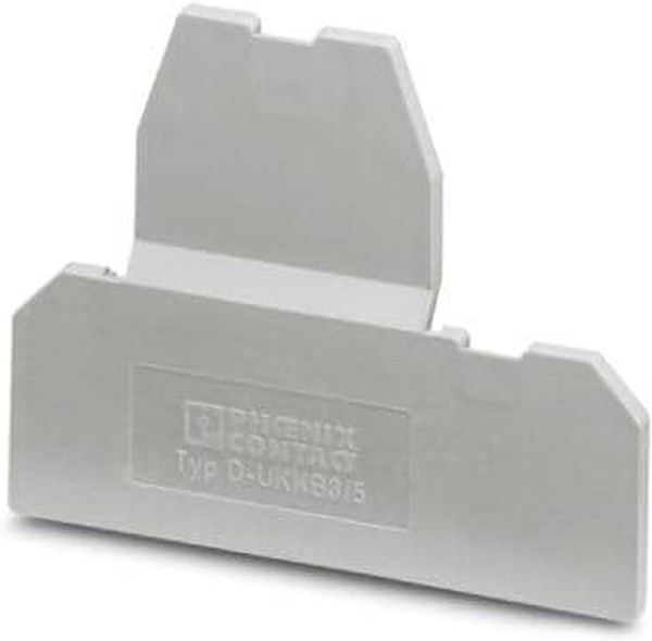 2771023, D-UKKB3/5 Series End Cover for Use with DIN Rail Terminal Blocks