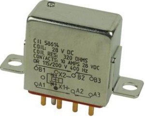 FCA-210-1024M, Реле питания, DPDT, 28 В DC, 10 А, FCA, Гнездо, Без Защелки