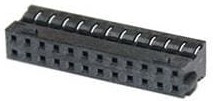 151192-0008, Headers &amp; Wire Housings MGrid WTB Crimp Rcpt Hsg LCP Blk 8Ckt