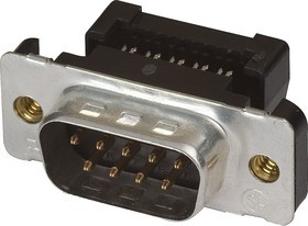 1658608-4, Conn D-Subminiature M 9 POS 1.38mm IDT RA Cable Mount 9 Terminal 1 Port Tube 1658608-4, Conn D-Subminiature M 9 POS 1.38mm IDT RA Cable Mount 9 Terminal 1 Port Tube