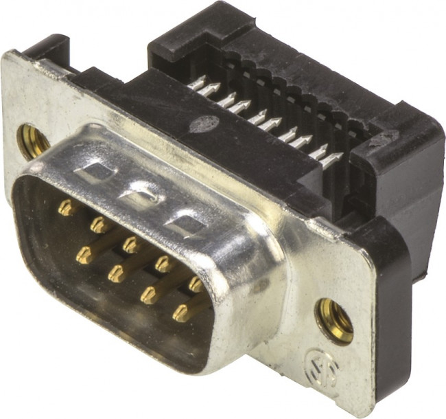 1658608-4, Conn D-Subminiature M 9 POS 1.38mm IDT RA Cable Mount 9 Terminal 1 Port Tube 1658608-4, Conn D-Subminiature M 9 POS 1.38mm IDT RA Cable Mount 9 Terminal 1 Port Tube