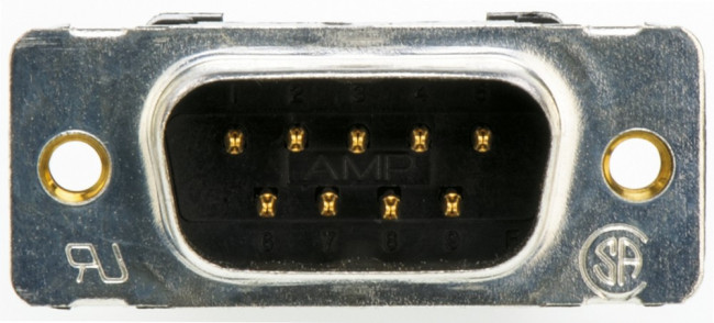 1658608-4, Conn D-Subminiature M 9 POS 1.38mm IDT RA Cable Mount 9 Terminal 1 Port Tube 1658608-4, Conn D-Subminiature M 9 POS 1.38mm IDT RA Cable Mount 9 Terminal 1 Port Tube