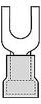 19127-0011, Terminals FLANGED SPADE AVIKRIMP