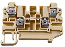 AVK4CC (бежевый), 325200 Клеммник 4-х выводной, 4 мм.кв.