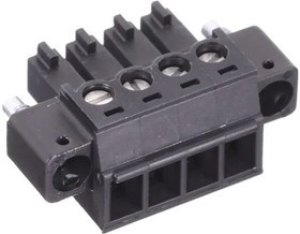 1743074, Pluggable Terminal Blocks 4 Pos 3.81mm pitch Plug 28-16 AWG Screw