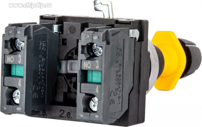 MTB5-PA32, Джойстик в сборе, 2NO, 2 положения с фиксацией и блокировкой