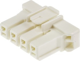 1376390-1, Power Key Male Connector Housing, 5mm Pitch, 4 Way, 1 Row