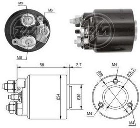 ZM591, Реле втягивающее OPEL CORSA