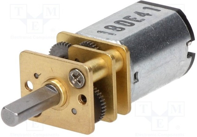 2208, Двигатель: DC, с редуктором, LP, 6ВDC, 360мА, Ось: D профиль, 298: 1