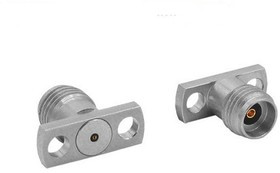 RF292A2JEGA, Male/Female Flange Mount Circular Coaxial Connector, Jack Screw Termination, Straight Body