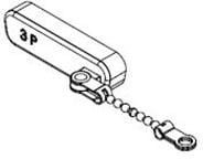 173112-0105, D-Sub Tools &amp; Hardware FCT DUST CAP S3 PLSTC PLG W/CHAIN