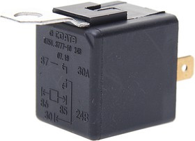 0751.3777-10, Реле электромагнитное 24V 4-х контактное с кронштейном СОАТЭ