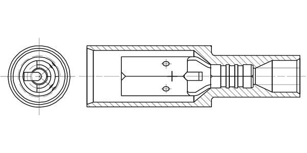 19038-0011, Пулеобразная клемма, InsulKrimp 19038, 16AWG до 14AWG, 2.6 мм², Гнездовой типа Пуля, Синий 19038-0011, Пулеобразная клемма, InsulKrimp 19038, 16AWG до 14AWG, 2.6 мм², Гнездовой типа Пуля, Синий