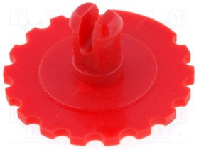 5371 RED, Potentiometer Accessory Knurled Head